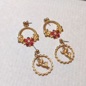 Gold plated earrings